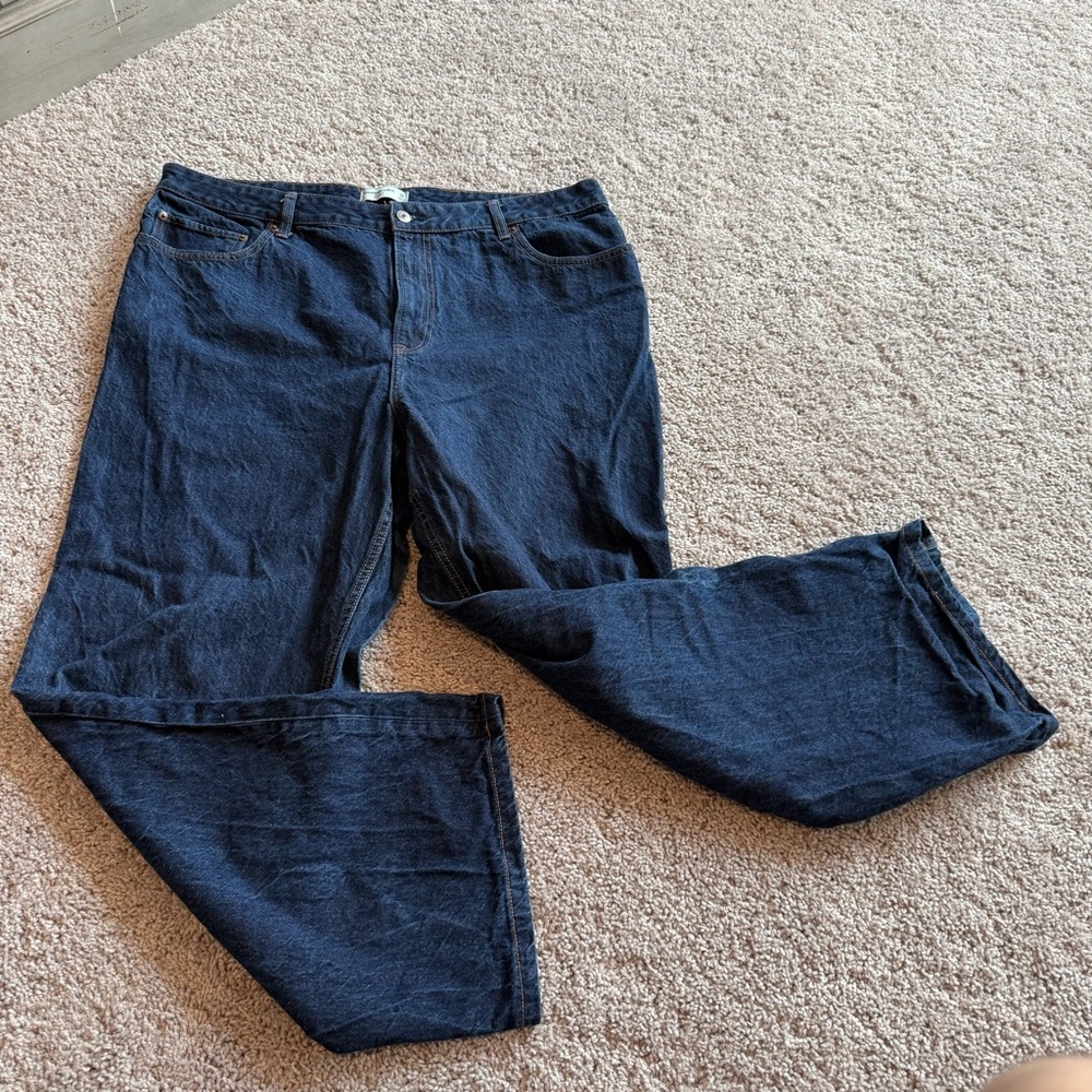 Abercrombie & Fitch Dark Blue Denim Love Curve Jeans Size 35